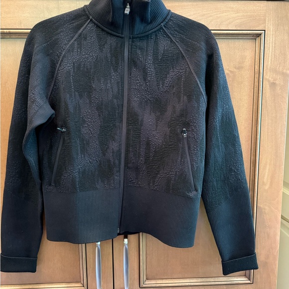 lululemon athletica black athletic zip up jacket - Size 6 - Picture 1 of 5